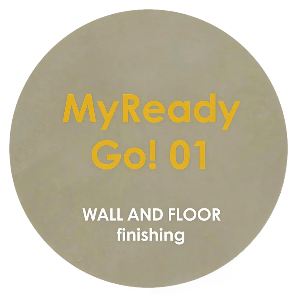 Logo of the ready-to-use microcement MyReady Go! 01